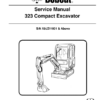 Bobcat 323 Excavator Service Manual SN A9JZ11001 - Image 2