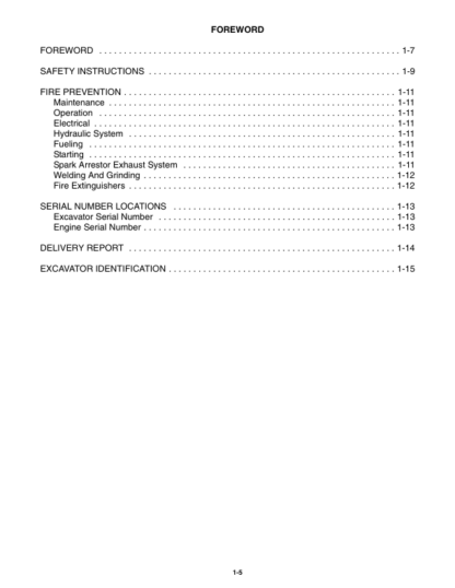 Bobcat 324 Excavator Service Manual SN AKY511001 - Image 5