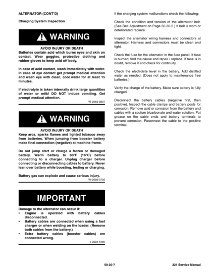 Bobcat 324 Excavator Service Manual SN AKY511001 - Image 12