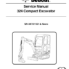 Bobcat 324 Excavator Service Manual SN AKY511001 - Image 2