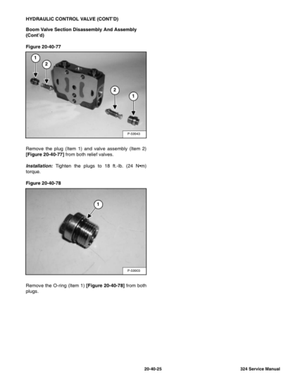 Bobcat 324 Excavator Service Manual SN AKY511001 - Image 8