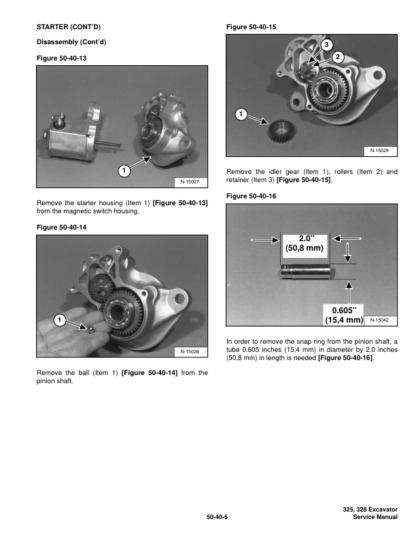 Bobcat 325 328 Excavator Service Manual SN 232511001 232411001 - Image 11