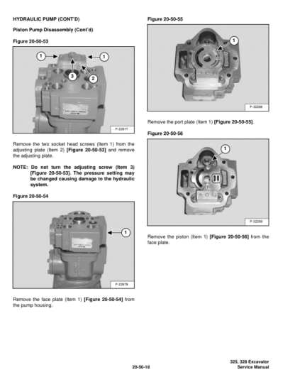 Bobcat 325 328 Excavator Service Manual SN 232511001 232411001 - Image 6