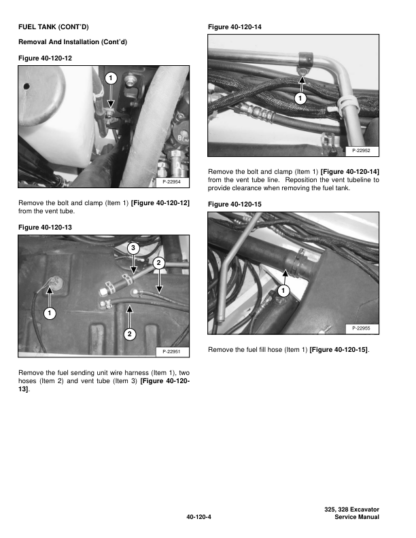 Bobcat 325 328 Excavator Service Manual SN 232511001 232411001 - Image 10
