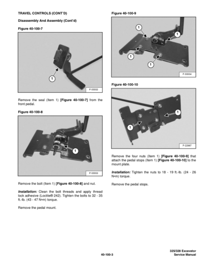 Bobcat 325 328 Excavator Service Manual SN 234111001 234211001 - Image 11