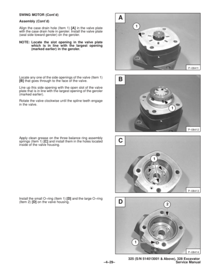 Bobcat X325 X328 Excavator Service Manual SN 514013001 516611001 - Image 11