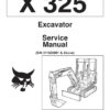 Bobcat X325 Excavator Service Manual SN 511820001 - Image 2