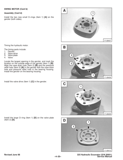Bobcat X325 Excavator Service Manual SN 511820001 - Image 8