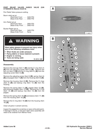 Bobcat X325 Excavator Service Manual SN 511820001 - Image 12