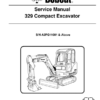 Bobcat 329 Excavator Service Manual SN A2PG11001 - Image 2