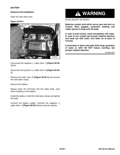 Bobcat 329 Excavator Service Manual SN A2PG11001 - Image 7