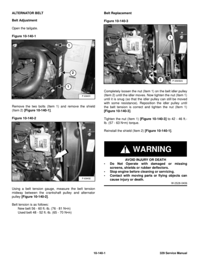 Bobcat 329 Excavator Service Manual SN AACL11001 A9K211001 - Image 10