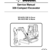 Bobcat 329 Excavator Service Manual SN AACL11001 A9K211001 - Image 2