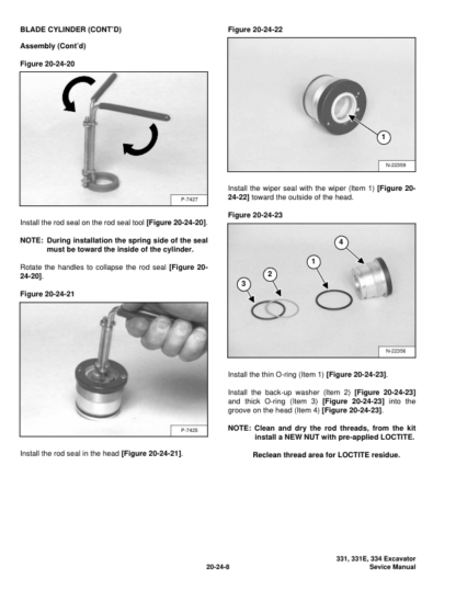Bobcat 331 331E 334 Excavator Service Manual SN 232- - Image 6