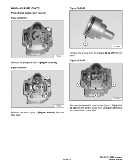 Bobcat 331 331E 334 Excavator Service Manual SN 232- - Image 9