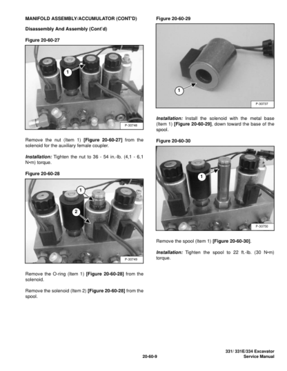 Bobcat 331 331E 334 Excavator Service Manual SN 234313000 - Image 8