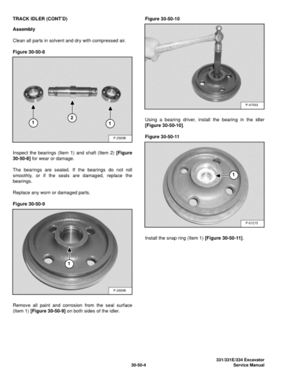 Bobcat 331 331E 334 Excavator Service Manual SN 234313000 - Image 9