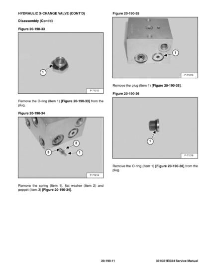 Bobcat 331 331E 334 Excavator Service Manual SN AACS11001 - Image 9