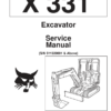 Bobcat X331 Excavator Service Manual SN 511920001 - Image 2