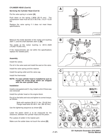 Bobcat X331 Excavator Service Manual SN 511920001 - Image 7