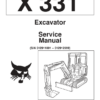 Bobcat X331 Excavator Service Manual SN 512911001 512912999 - Image 2