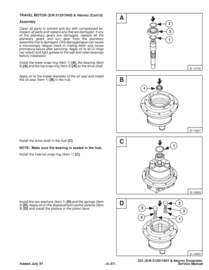 Bobcat X331 Excavator Service Manual SN 512911001 512912999 - Image 9