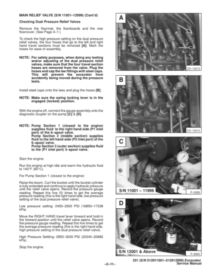Bobcat X331 Excavator Service Manual SN 512911001 512912999 - Image 12