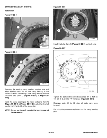 Bobcat 335 Compact Excavator Service Manual SN A16U11001 - Image 8