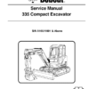 Bobcat 335 Compact Excavator Service Manual SN A16U11001 - Image 2