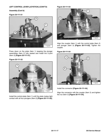 Bobcat 335 Compact Excavator Service Manual SN AAD111001 A9KA11001 - Image 9