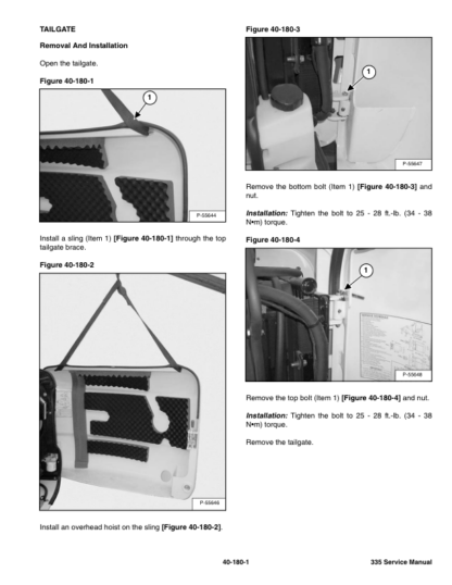 Bobcat 335 Compact Excavator Service Manual SN AAD111001 A9KA11001 - Image 11