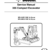 Bobcat 335 Compact Excavator Service Manual SN AAD111001 A9KA11001 - Image 2