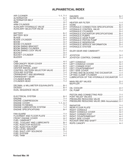 Bobcat X337 X341 Excavators Service Manual SN 515411001 230611001 - Image 3