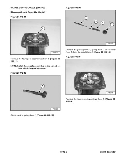 Bobcat 337 341 Excavators Service Manual SN AAC811001 A9W711001 A9W911001 - Image 8