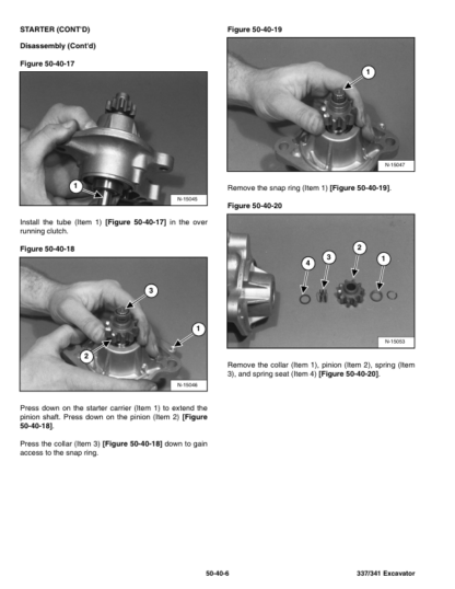 Bobcat 337 341 Excavators Service Manual SN AAC811001 A9W711001 A9W911001 - Image 10