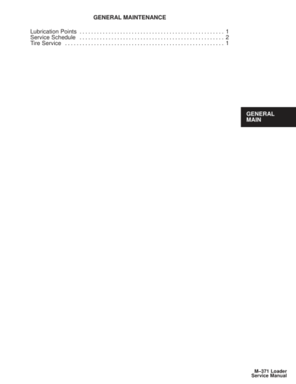 Bobcat 371 Skid Steer Loader Service Manual Gasoline L P Gas - Image 5