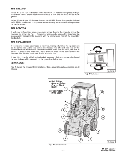 Bobcat 371 Skid Steer Loader Service Manual Gasoline L P Gas - Image 7