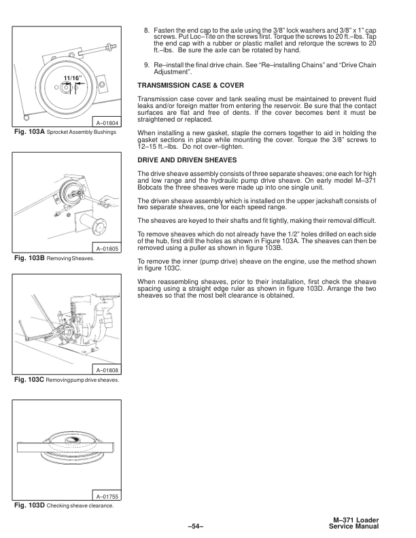 Bobcat 371 Skid Steer Loader Service Manual Gasoline L P Gas - Image 12