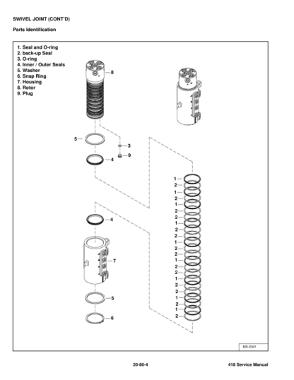 Bobcat 418 Excavator Service Manual SN AB4711001 - Image 8