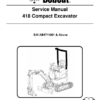 Bobcat 418 Excavator Service Manual SN AB4711001 - Image 2