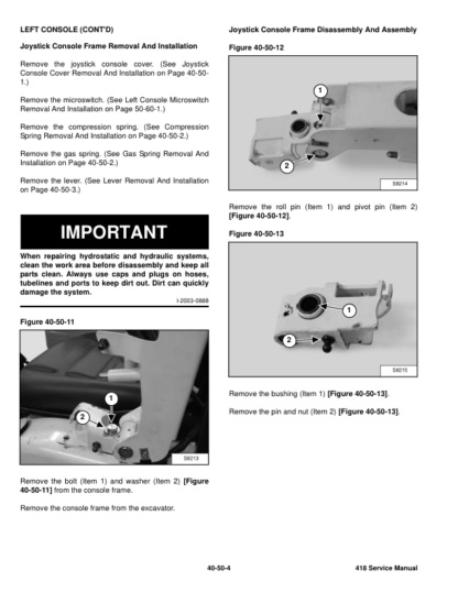 Bobcat 418 Excavator Service Manual SN AB4711001 - Image 10