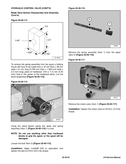 Bobcat 418 Excavator Service Manual SN AB4711001 - Image 6
