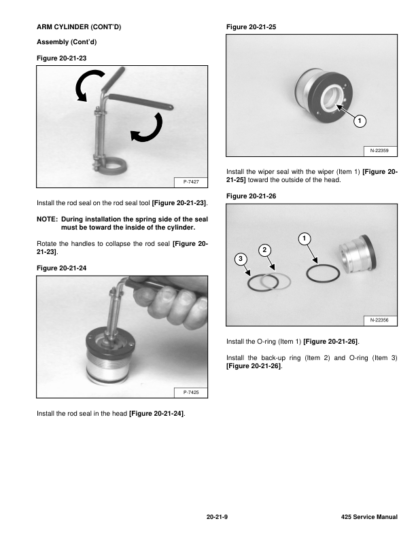 Bobcat 425 428 Excavators Service Manual SN A1HW11001 - Image 6