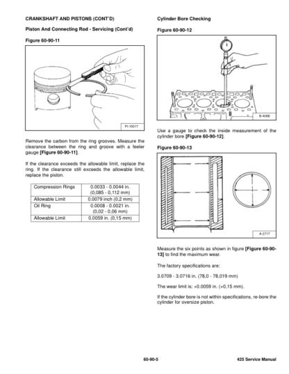 Bobcat 425 428 Excavators Service Manual SN A1HW11001 - Image 10