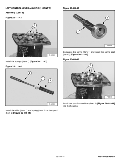 Bobcat 425 Excavator Service Manual SN A1HW11001 - Image 7