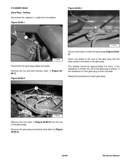 Bobcat 425 Excavator Service Manual SN A1HW11001 - Image 11