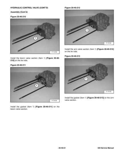 Bobcat 425 Excavator Service Manual SN A1HW11001 - Image 6