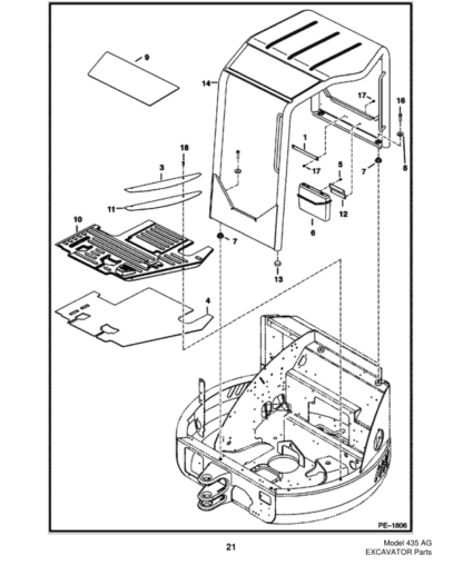 Bobcat 435 AG Series Excavator Parts Manual - Image 7