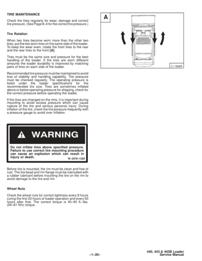 Bobcat 440 443 443B Skid Steer Loaders Service Manual - Image 11