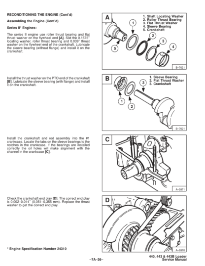 Bobcat 440 443 443B Skid Steer Loaders Service Manual - Image 10